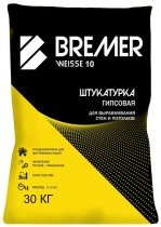 Штукатурка гипсовая BREMER WEISSE 10 30кг  – фото товара