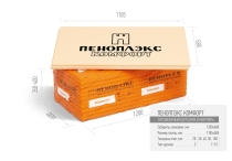 Плита "ПЕНОПЛЭКС КОМФОРТ" (585*1185*40) Т-15 (уп=0,2493 м3) 9 шт/упак – фото товара