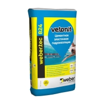 Цементная эластичная гидроизоляция Ветонит weber.tec 824, 18кг – фото товара