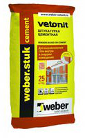 Цементно-известковая штукатурка Weber. штук, 30 кг – фото товара