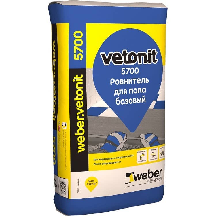 Weber Vetonit смесь для выравнивания качественная 5700